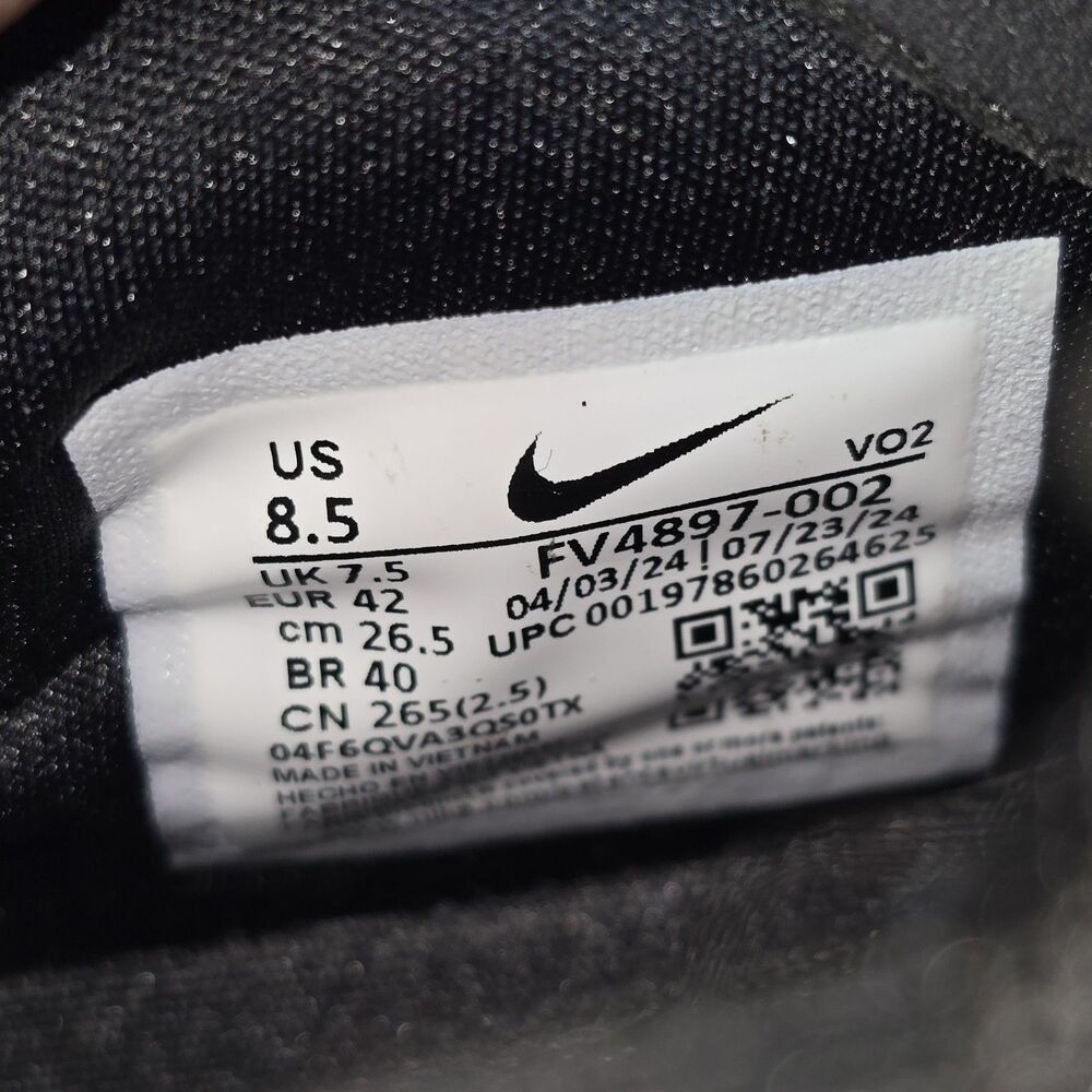 Nike Infinity Tour 2 GORE-TEX Men's 8.5 Black Gray Golf Shoes (FV4897-002) NEW - Picture 8 of 9